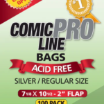 ComicProLine Regular/Silver Size Comic Bags 2mil Crystal Clear OPP