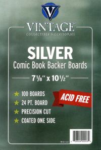 ComicProLine 24pt Silver Comic Backing Boards