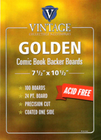 ComicProLine 24pt Golden Comic Backing Boards