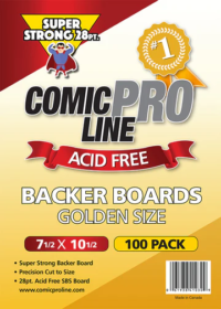 ComicProLine 28PT Golden Comic Backing Boards