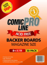 ComicProLine 56PT Magazine Size Backing Boards