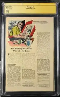 Avengers #002 CGC 7.5 Stan Lee JSA Authenticated Signature - Image 2