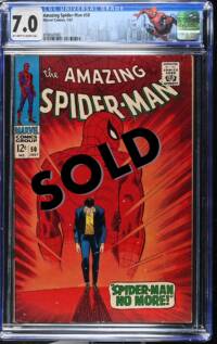 Amazing Spider-Man #50 CGC 7.0 Off-White to White Pages SOLD!!